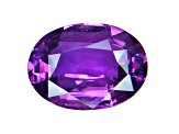 Purple Sapphire Loose Gemstone Unheated 11.1x8.25mm Oval 3.5ct