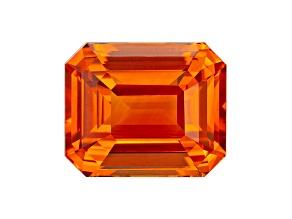 Orange Sapphire 10.11x8.4mm Emerald Cut 5.09ct