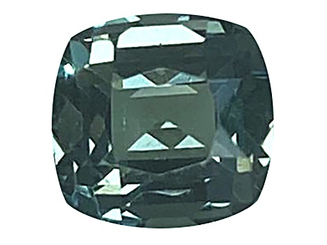 Green Sapphire Loose Gemstone 6.00x5.70mm Cushion 1.28ct