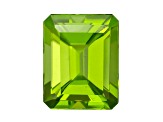 Peridot 9.7x7.7mm Emerald Cut 3.33ct