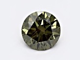 1.01ct Dark Green Round Lab-Grown Diamond VS1 Clarity IGI Certified