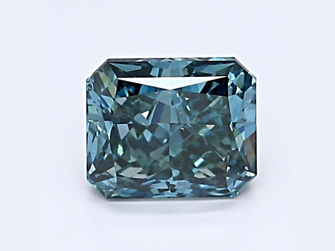 1.08ct Deep Blue Radiant Cut Lab-Grown Diamond VS2 Clarity IGI Certified