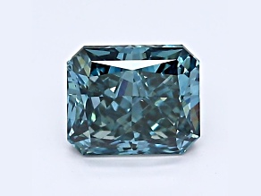 1.08ct Deep Blue Radiant Cut Lab-Grown Diamond VS2 Clarity IGI Certified