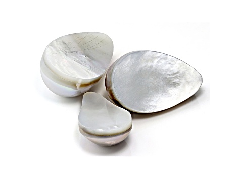 Cultured Saltwater Blister Pearl Set of 3