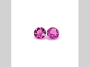 Rubellite 5mm Round Matched Pair 0.91ctw