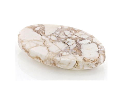 White Horse Agate 27.5x16.4mm Oval Cabochon 21.47ct