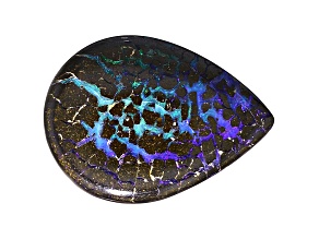 Australian Boulder Opal 25x18mm Pear Shape Cabochon 17.78ct