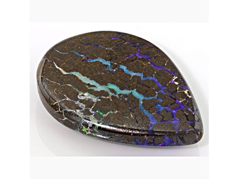 Australian Boulder Opal 25x18mm Pear Shape Cabochon 17.78ct