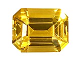 Yellow Sapphire Loose Gemstone 8.6x6.8mm Emerald Cut 2.51ct