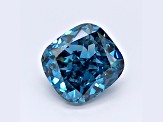 1.11ct Deep Blue Cushion Lab-Grown Diamond SI2 Clarity IGI Certified