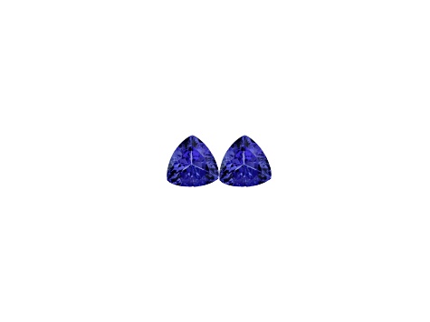 Tanzanite 5mm Trillion Matched Pair 0.70ctw