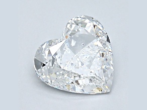 1.2ct Natural White Diamond Heart Shape, E Color, SI2 Clarity, GIA Certified