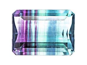 Bi-Color Fluorite 18x13mm Emerald Cut 18.00ct