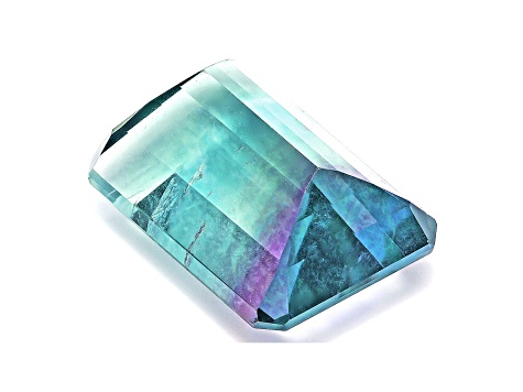 Bi-Color Fluorite 18x13mm Emerald Cut 18.00ct