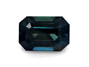 Teal Sapphire 6.7x4.6mm Emerald Cut 1.09ct