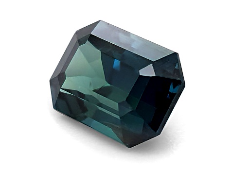 Teal Sapphire 6.7x4.6mm Emerald Cut 1.09ct