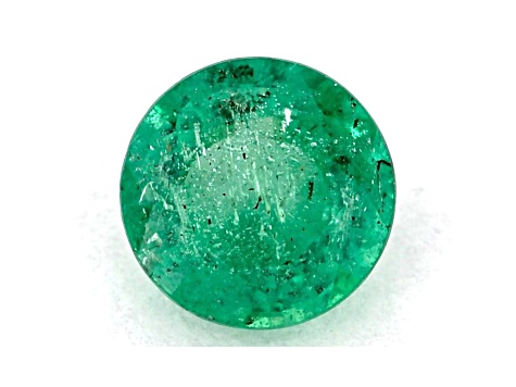 Zambian Emerald 5.5mm Round 0.55ct