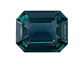 Teal Sapphire 11.3x8.6mm Emerald Cut 5.05ct