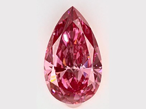 1.03ct Vivid Pink Pear Shape Lab-Grown Diamond SI1 Clarity IGI Certified