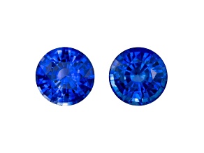 Sapphire 5.5mm Round Matched Pair 1.64ctw