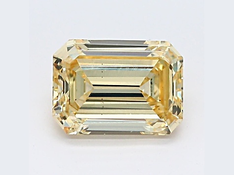1.24ct Yellow Emerald Cut Lab-Grown Diamond VS2 Clarity IGI Certified