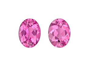 Pink Tourmaline 7.8x5.9mm Oval Matched Pair 2.09ctw