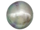 Cultured Tahitian Pearl 15.8mm Near Round Silver rwith Light Green Overtone