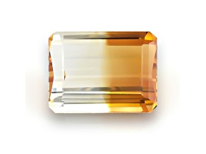 Bi-Color Citrine 15.9x12.1mm Emerald Cut 11.6ct