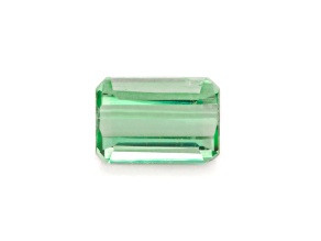 Green Tourmaline 7.6x5.5mm Emerald Cut 1.56ct