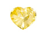 Yellow Sapphire Loose Gemstone 7.2x6.4mm Heart Shape 1.12ct