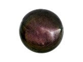Cultured Tahitian Pearl 17.17mm Near Round Aubergine With Green Overtone