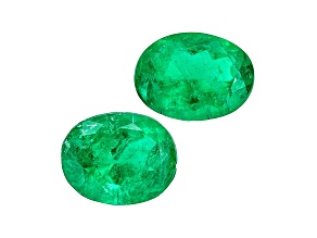 Colombian Emerald 8.5x6.5mm Oval Matched Pair 3.14ctw