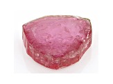 Pink Tourmaline 17.7x16.3mm Free-Form Polished Slice 13.45ct
