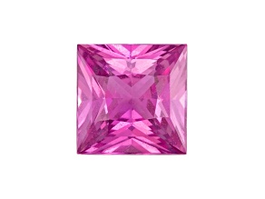 Pink Sapphire 6.48mm Princess Cut 1.62ct