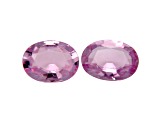 Pink Sapphire 8.0x5.5mm Oval Matched Pair 2.46ctw