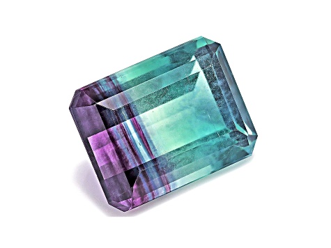 Bi-Color Fluorite Emerald Cut 25.90ct