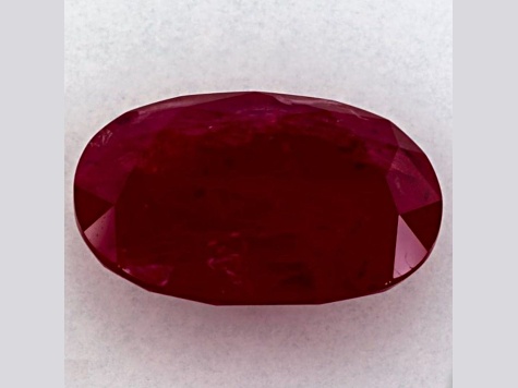Ruby 13.1x9.6mm Oval 6.11ct