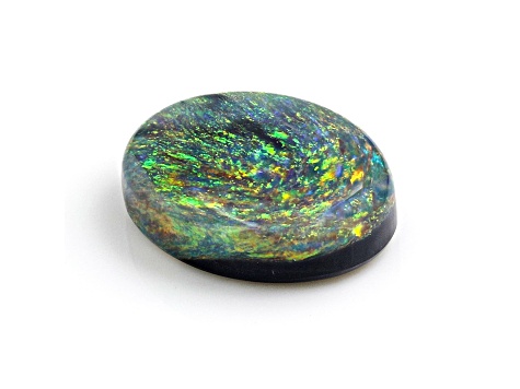 Australian Black Opal 9x7mm Oval Cabochon 1.11ct