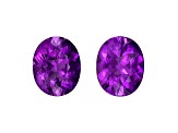 Amethyst 10x8mm Oval Matched Pair 4.60ctw