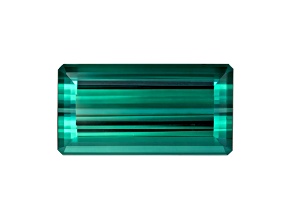 Bluish Green Tourmaline 18x9.4mm Emerald Cut 11.06ct
