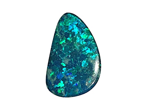 Opal on Ironstone 16.7x10.9mm Free-Form Doublet 3.64ct