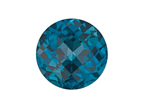 London Blue Topaz 7mm Round Checkerboard Cut 1.65ct