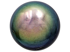 Cultured Tahitian Pearl 15mm Near Round Peacock