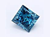 1.04ct Deep Blue Princess Cut Lab-Grown Diamond SI2 Clarity IGI Certified