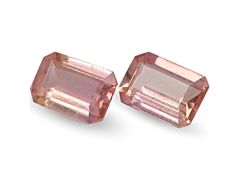 Imperial Topaz 6.0x4.1mm Emerald Cut Matched Pair 1.21ctw