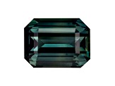 Bluish Green Sapphire Loose Gemstone 12.29x9.25mm Emerald Cut 7.76ct