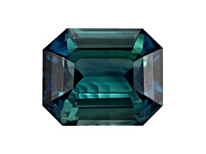 Teal Sapphire 8.1x6.4mm Emerald Cut 2.51ct