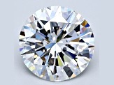 3ct Natural White Diamond Round, F Color, VVS2 Clarity, GIA Certified