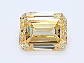 1.54ct Intense Yellow Emerald Cut Lab-Grown Diamond VS2 Clarity IGI Certified