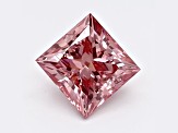 1.03ct Vivid Pink Princess Cut Lab-Grown Diamond SI1 Clarity IGI Certified